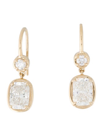 Earrings 14K 2.86ctw Lab-Grown Diamond Drop Earrings
