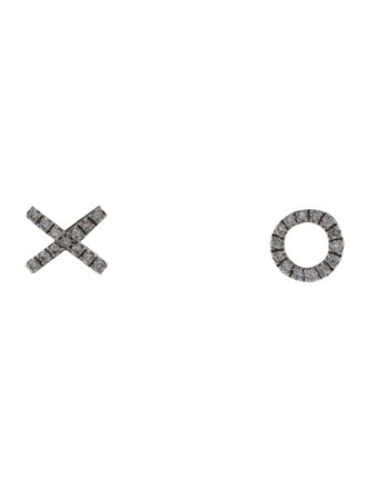 Earrings 14K Diamond 'XO' Stud Earrings