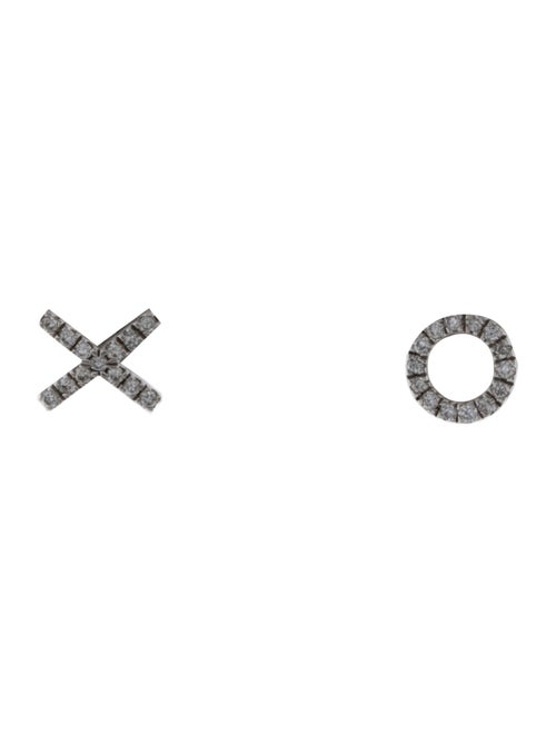 Earrings 14K Diamond 'XO' Stud Earrings