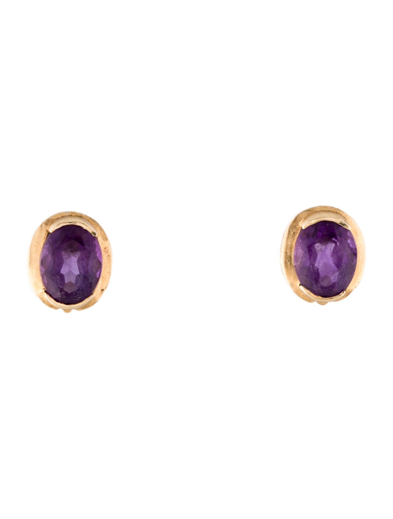 Earrings 14K 2.12ctw Amethyst Stud Earrings