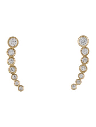 Earrings 14K Diamond Ear Climbers