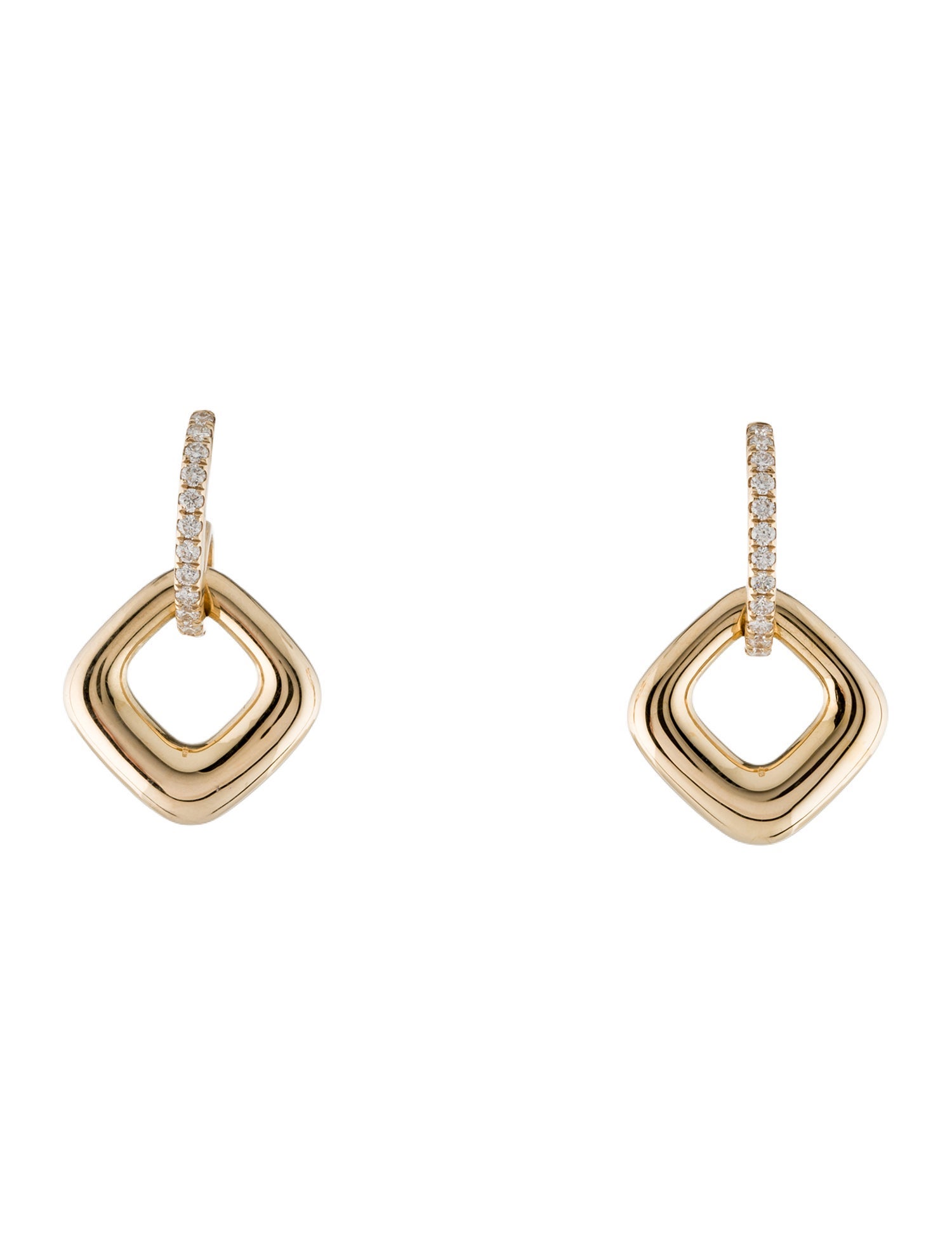 Earrings 14K Diamond Drop Earrings