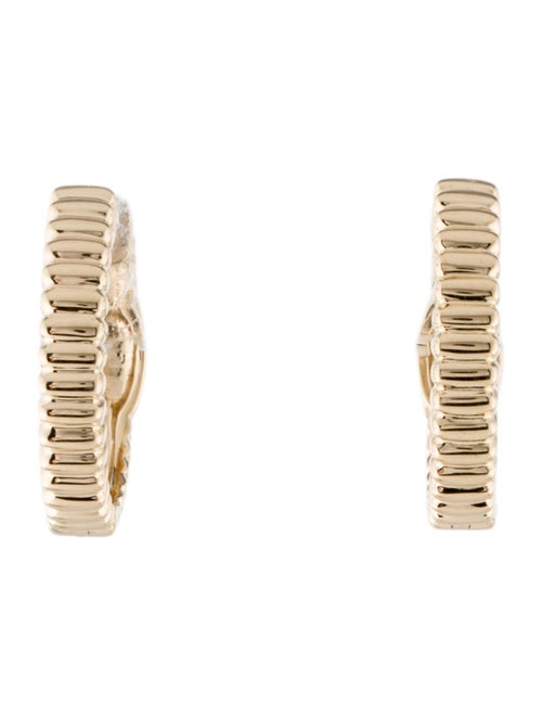 Earrings 14K Diamond Hoop Earrings