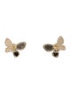 Earrings 14K Diamond Butterfly Stud Earrings