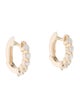 Earrings 14K Diamond Huggie Earrings