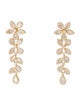 Earrings 14K 3.46ctw Diamond Flower Drop Earrings