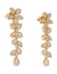 Earrings 14K 3.46ctw Diamond Flower Drop Earrings