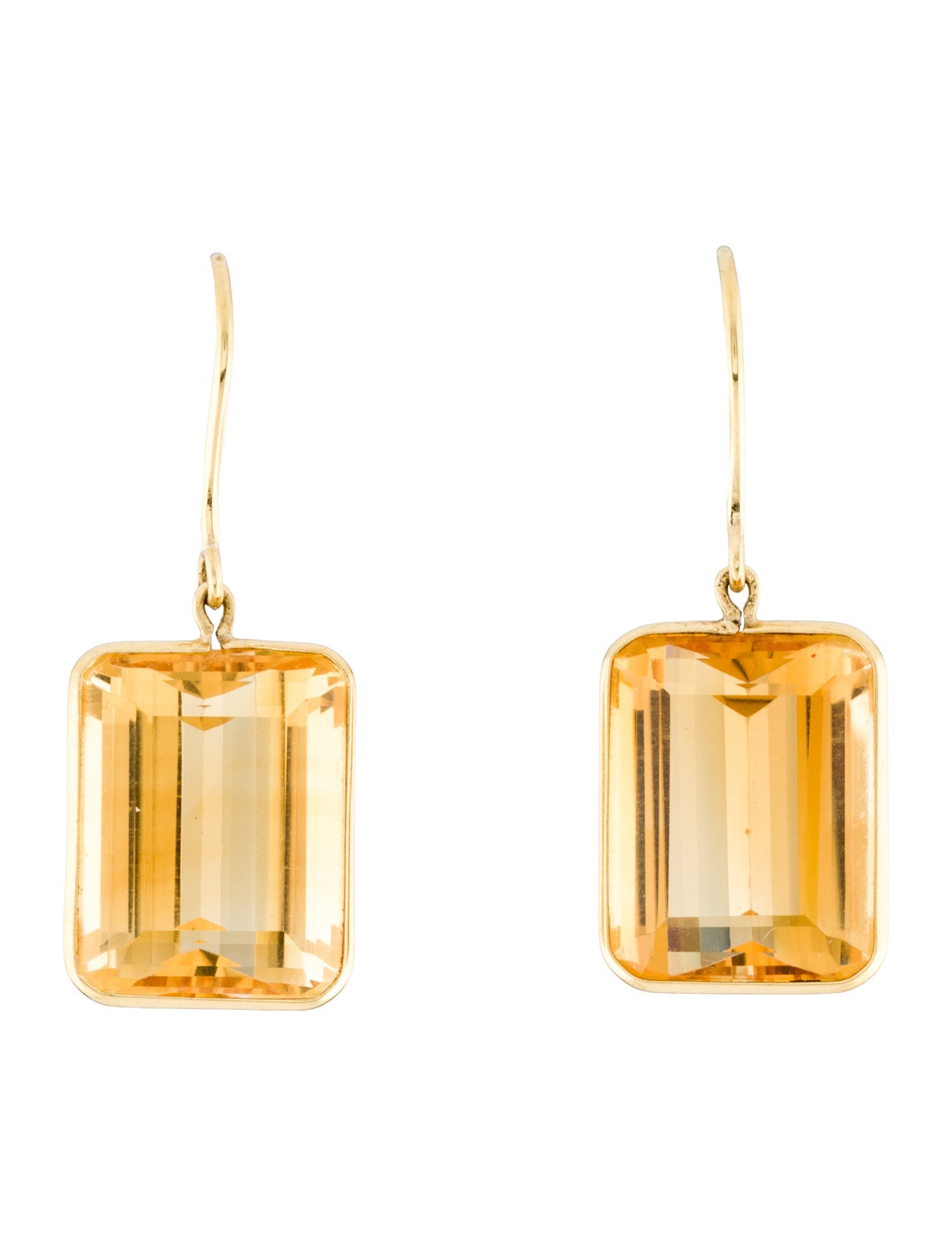 Earrings 18K 32.32ctw Citrine Drop Earrings