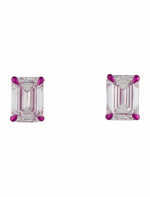 Earrings 4.24ctw Lab-Grown Diamond Stud Earrings