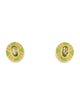 Tara Hirshberg 14K Peridot & Enamel Stud Earrings