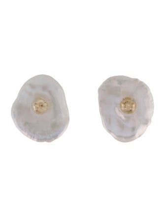 Earrings 18K Pearl Stud Earrings