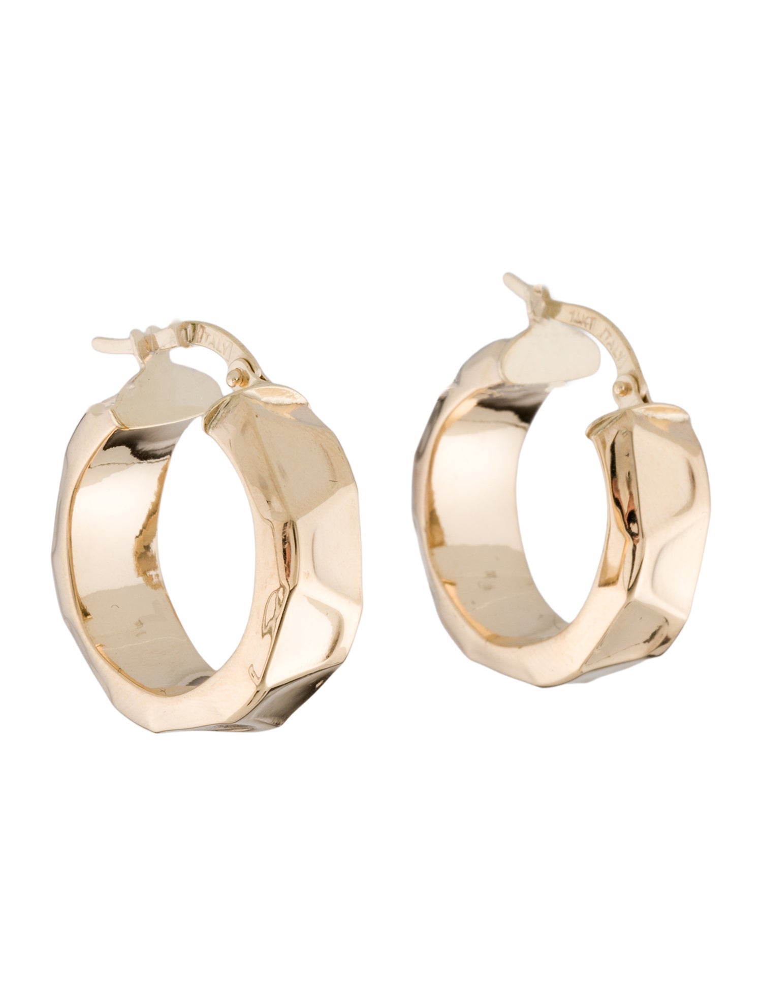 Earrings 14K Geometric Hoop Earrings