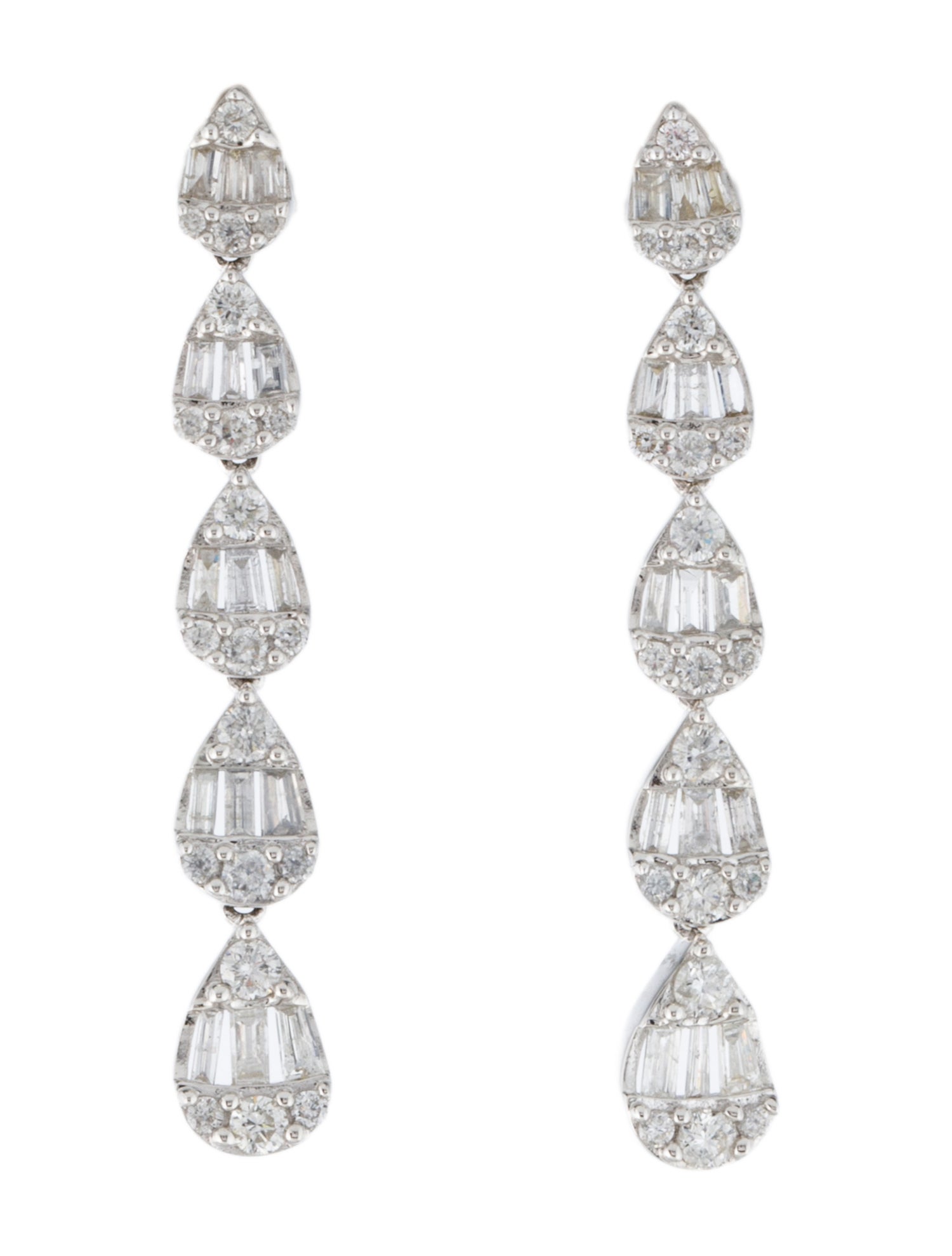 Earrings 14K Diamond Drop Earrings