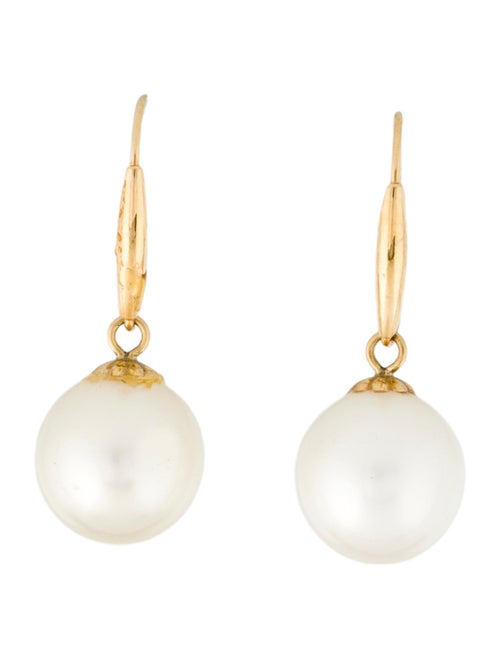 Earrings 18K Pearl Drop Earrings