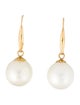 Earrings 18K Pearl Drop Earrings