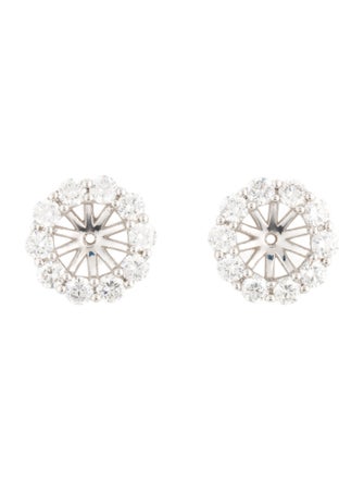 Earrings 18K 1.80ctw Diamond Earring Jackets