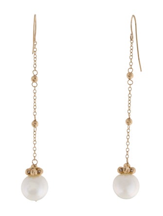Earrings 14K Pearl Drop Earrings