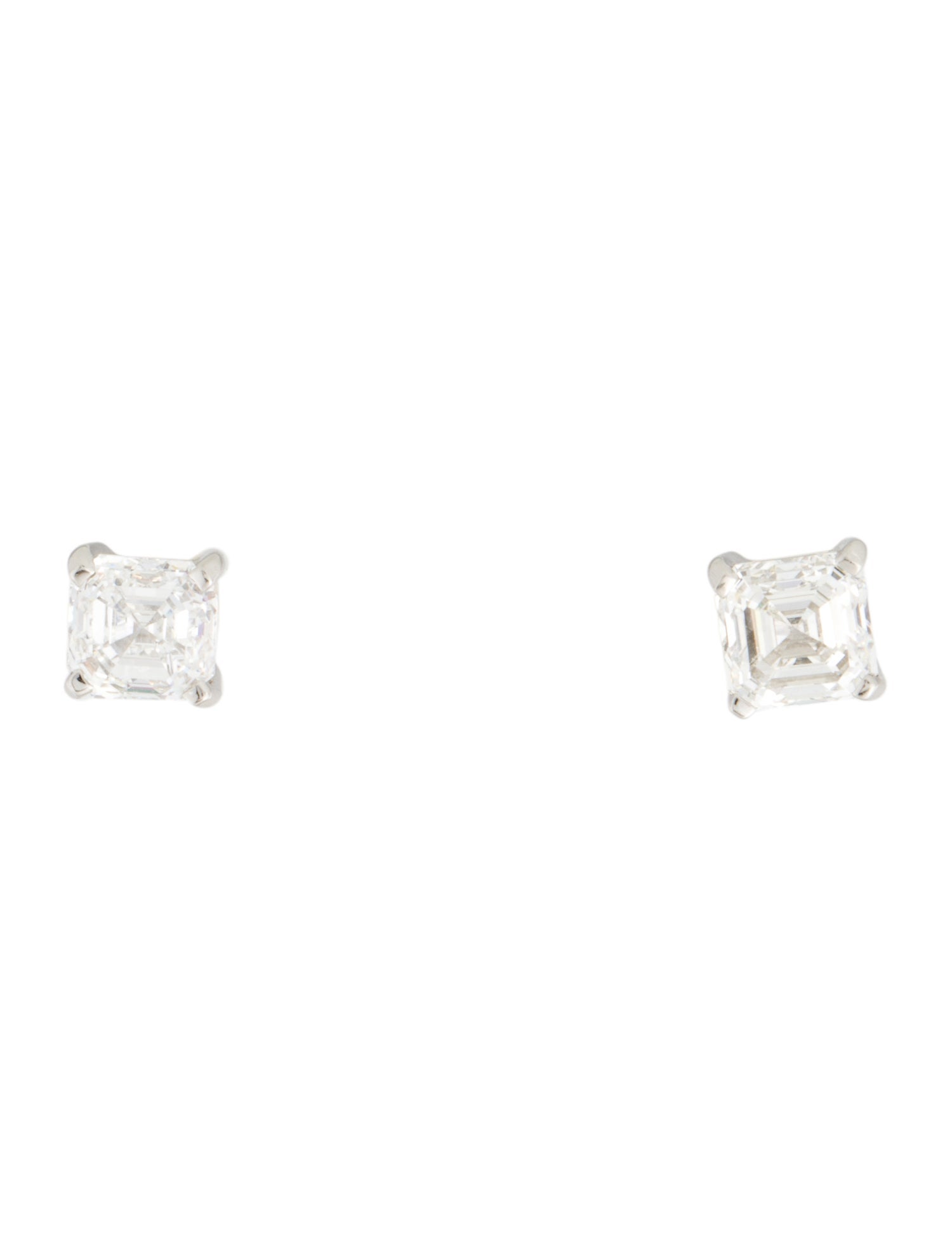 Earrings Platinum 3.17ctw Lab-Grown Diamond Stud