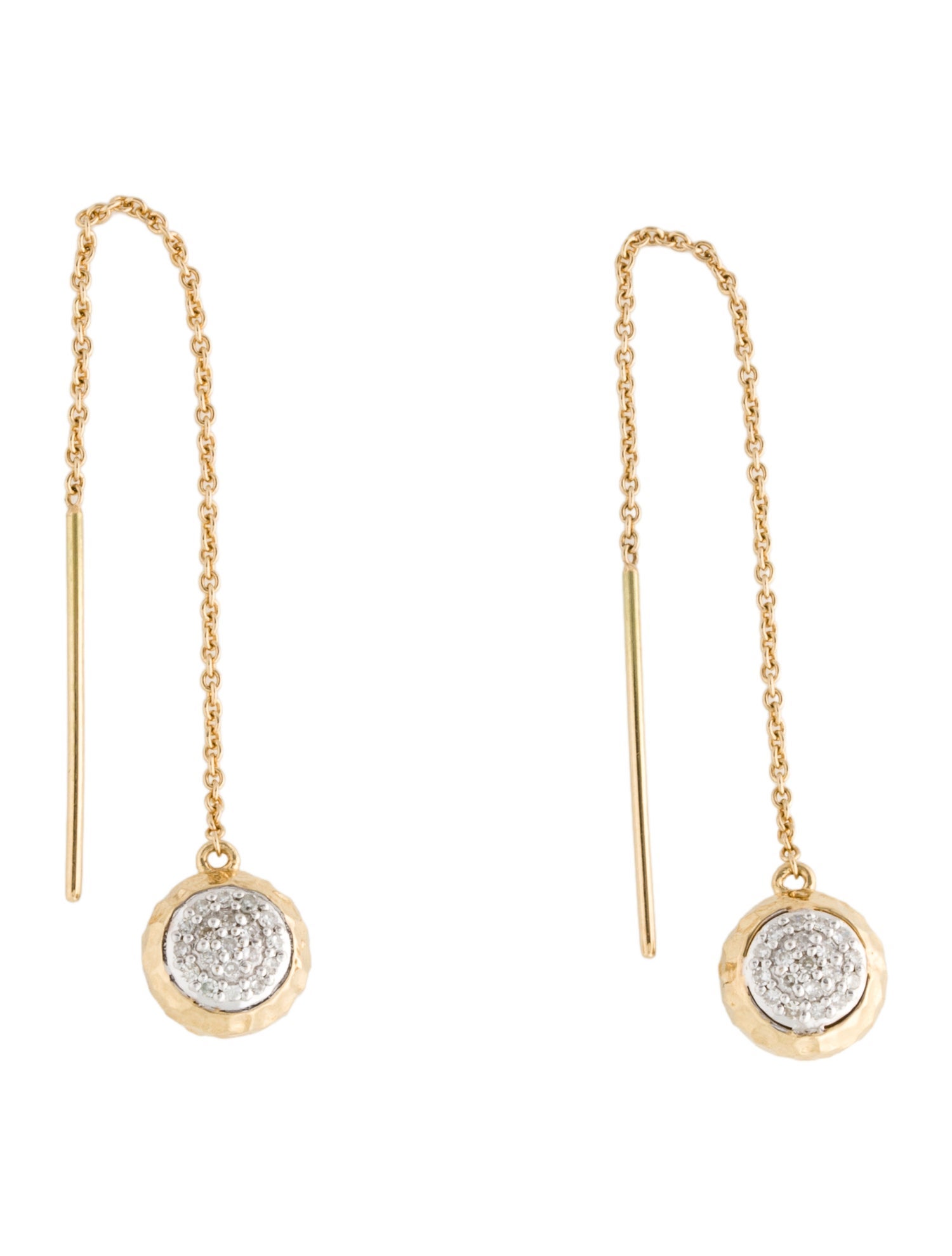 Earrings 14K Diamond Drop Earrings