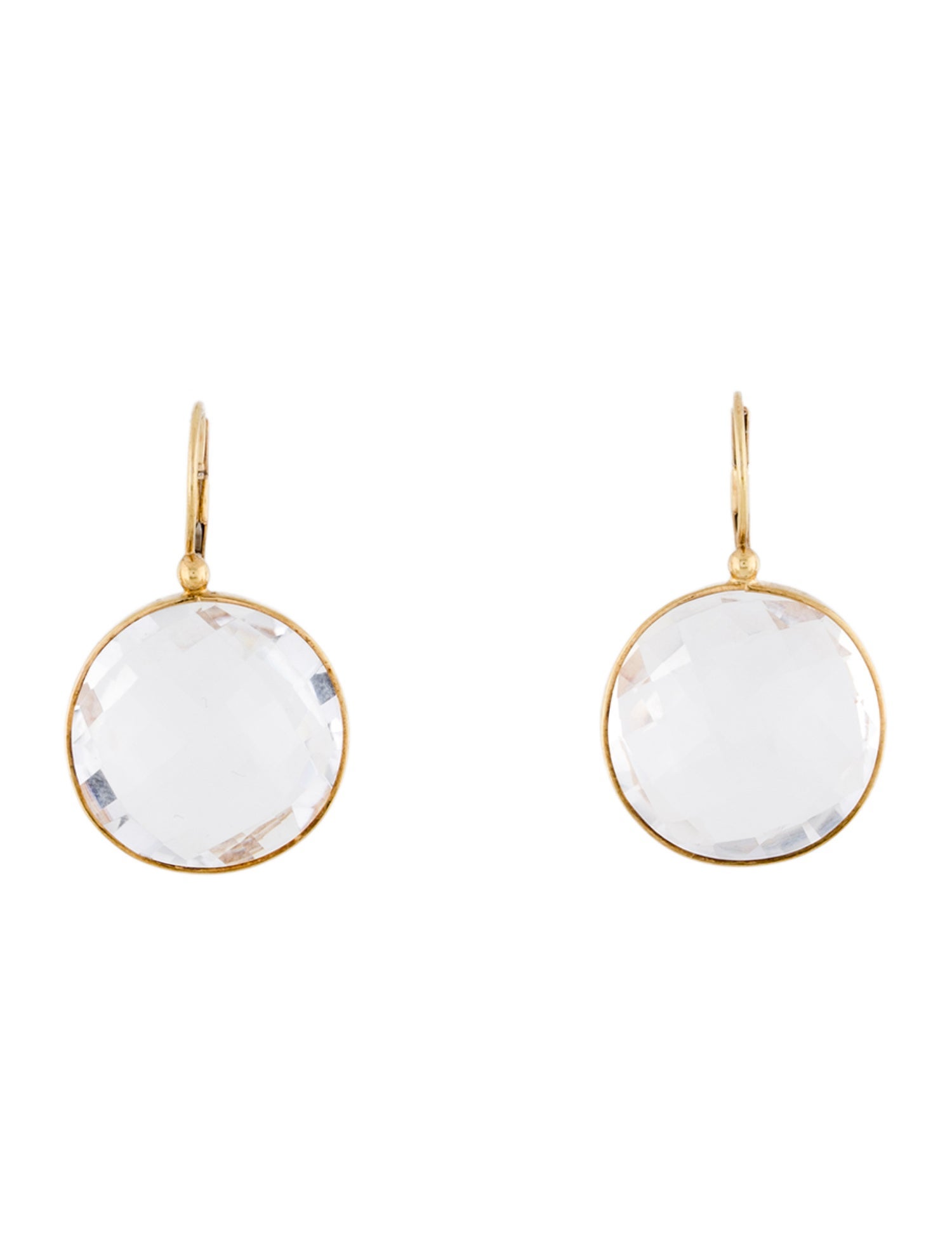 Earrings 14K Quartz Drop Earrings
