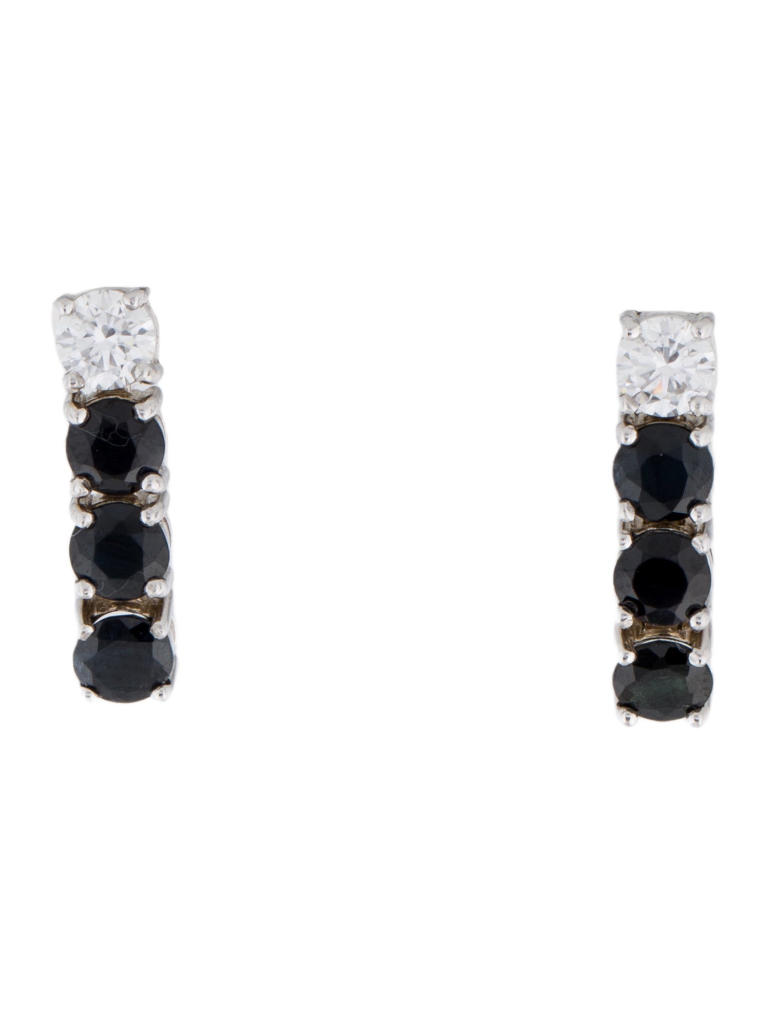 Earrings 14K 3.44ctw Sapphire & Lab-Grown Diamond Drop Earrings