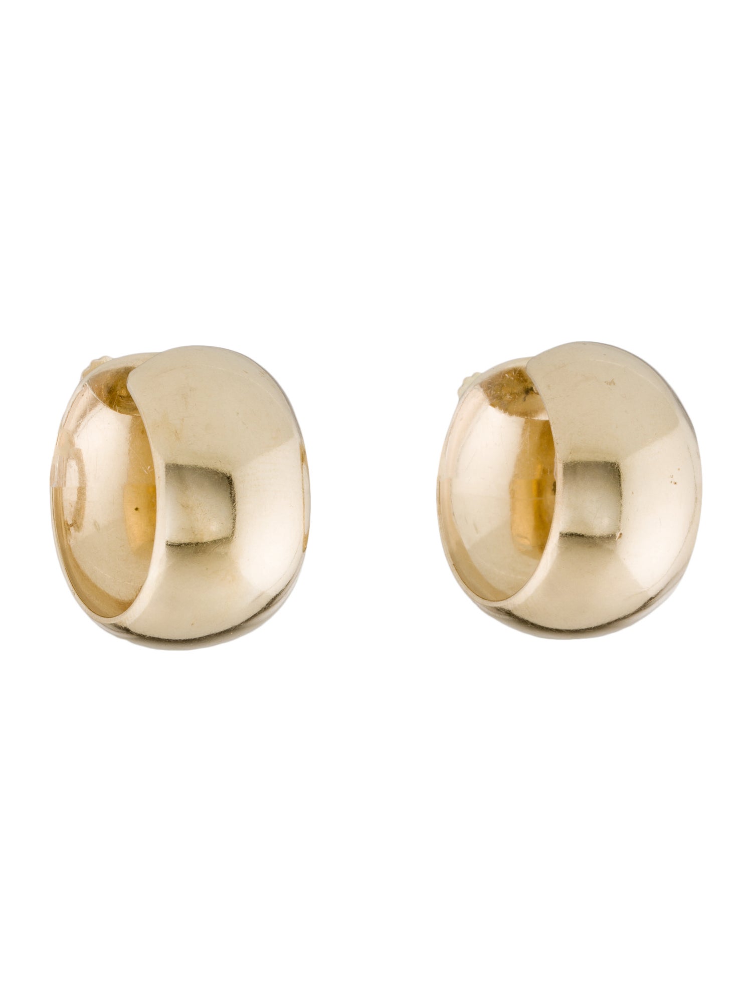 Earrings 14K Screw Back Clip-On Hoop Earrings