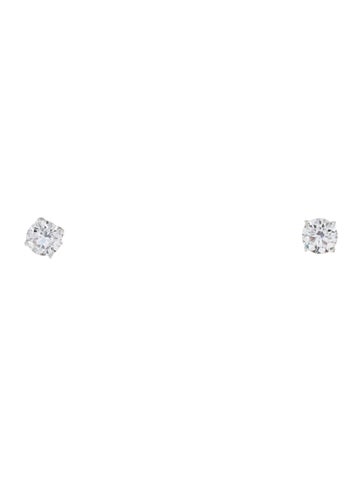 Earrings Stud 14K 1.00ctw Lab-Grown Diamond