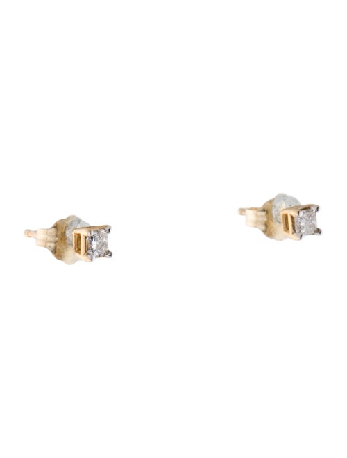 Earrings 14K Diamond Solitaire Stud Earrings