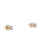Earrings 14K Diamond Solitaire Stud Earrings
