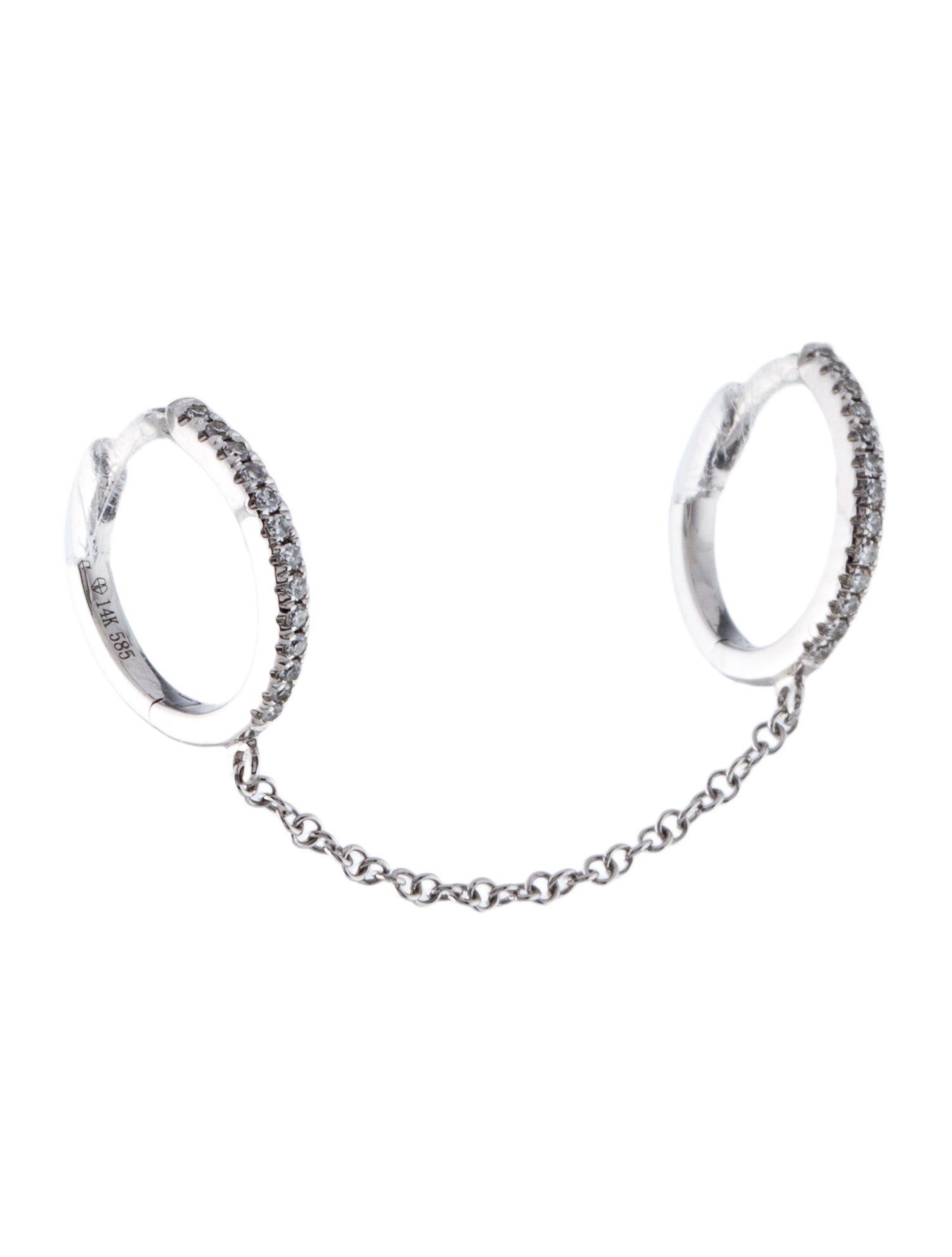 Earrings 14K Diamond Single Ear Climber