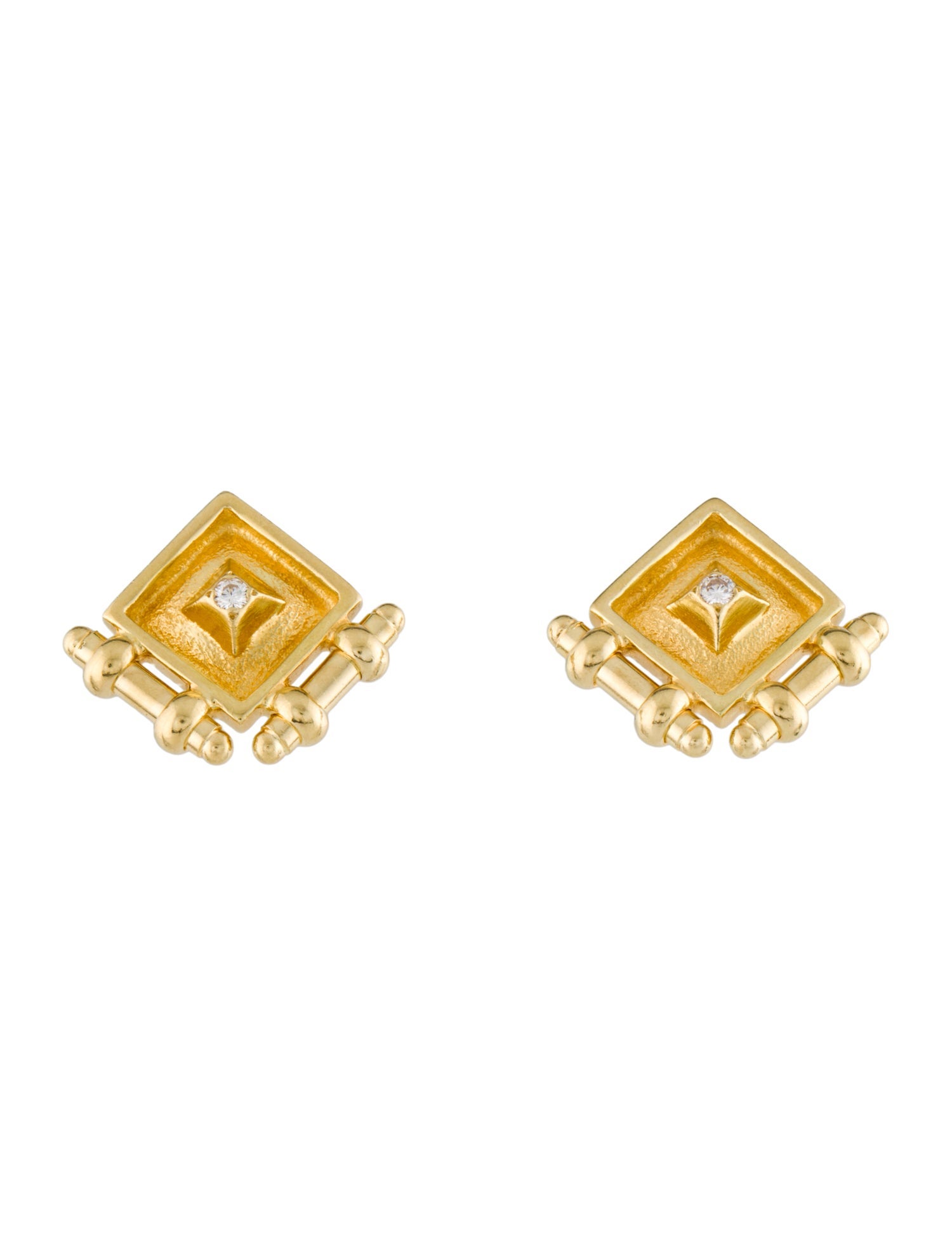 Earrings Mapamenos Natepas 18K Diamond Stud Earrings
