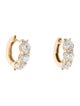 Earrings 14K 4.00ctw Lab-Grown Diamond Huggie Hoop Earrings