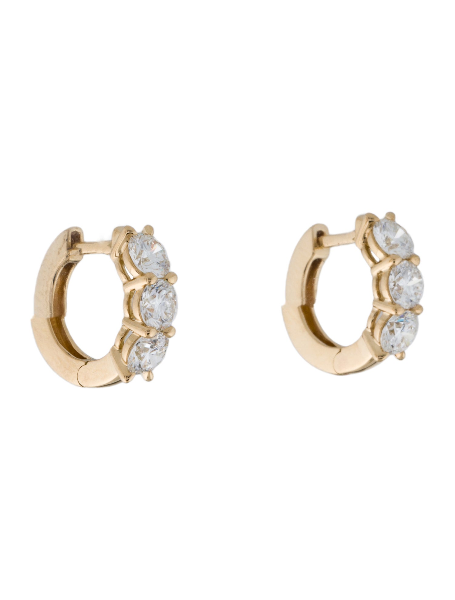 Earrings 14K 2.00ctw Lab-Grown Diamond Huggie