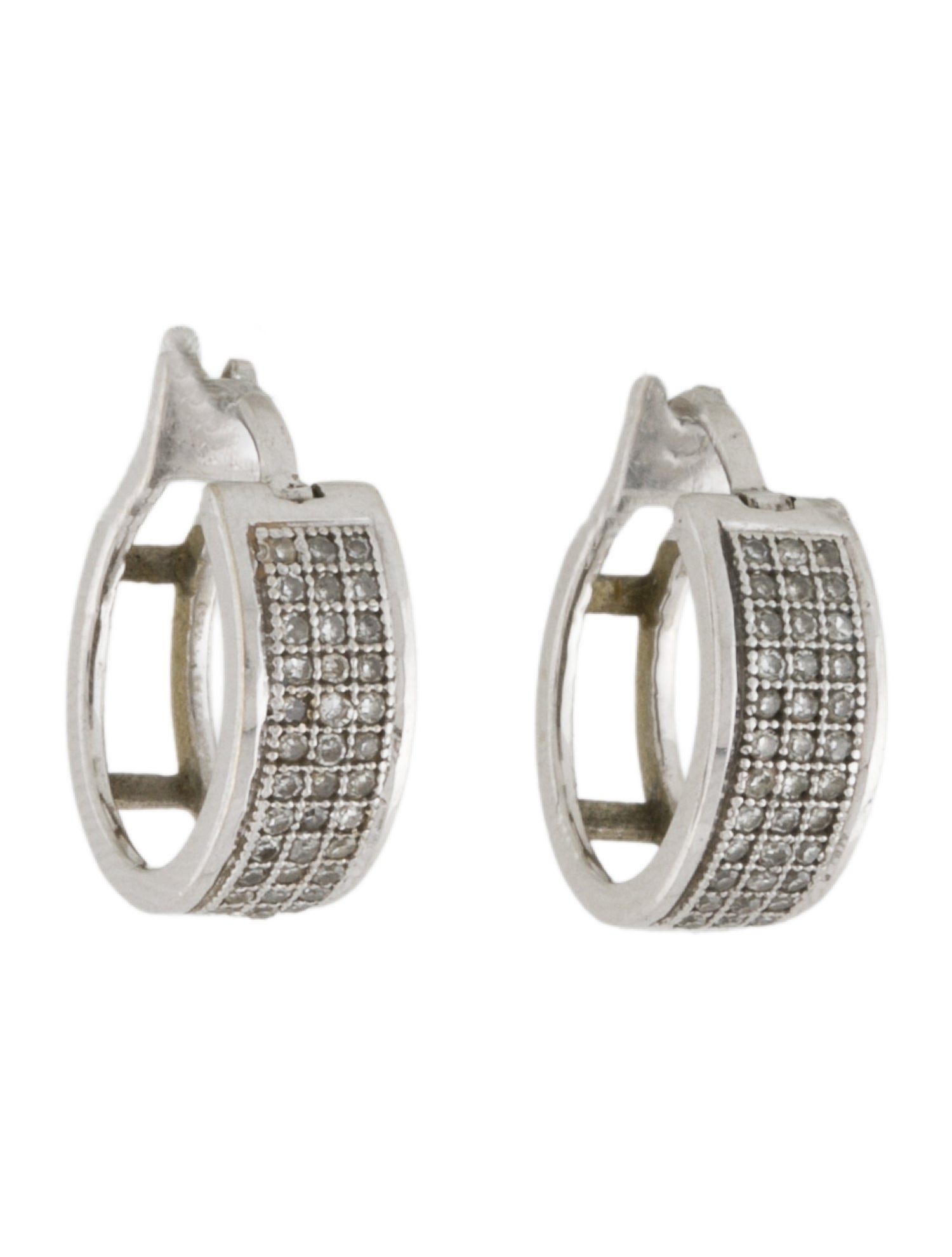 Earrings 14K Diamond Huggie Earrings