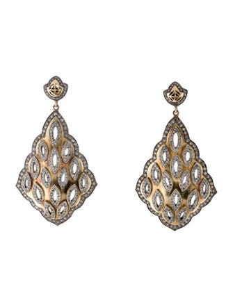 Earrings 14K Diamond Drop Earrings