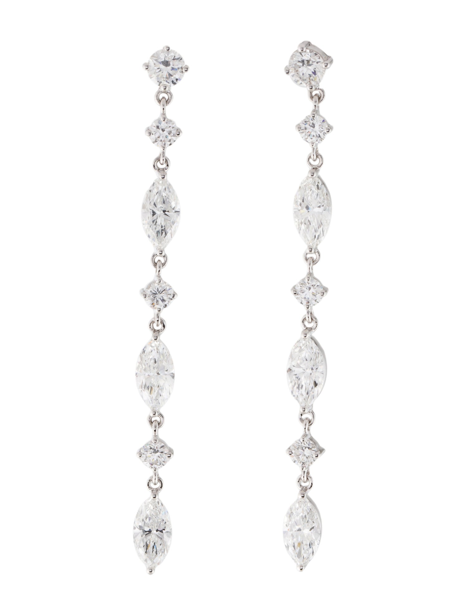 Earrings 14K 4.18ctw Lab-Grown Diamond Drop Earrings