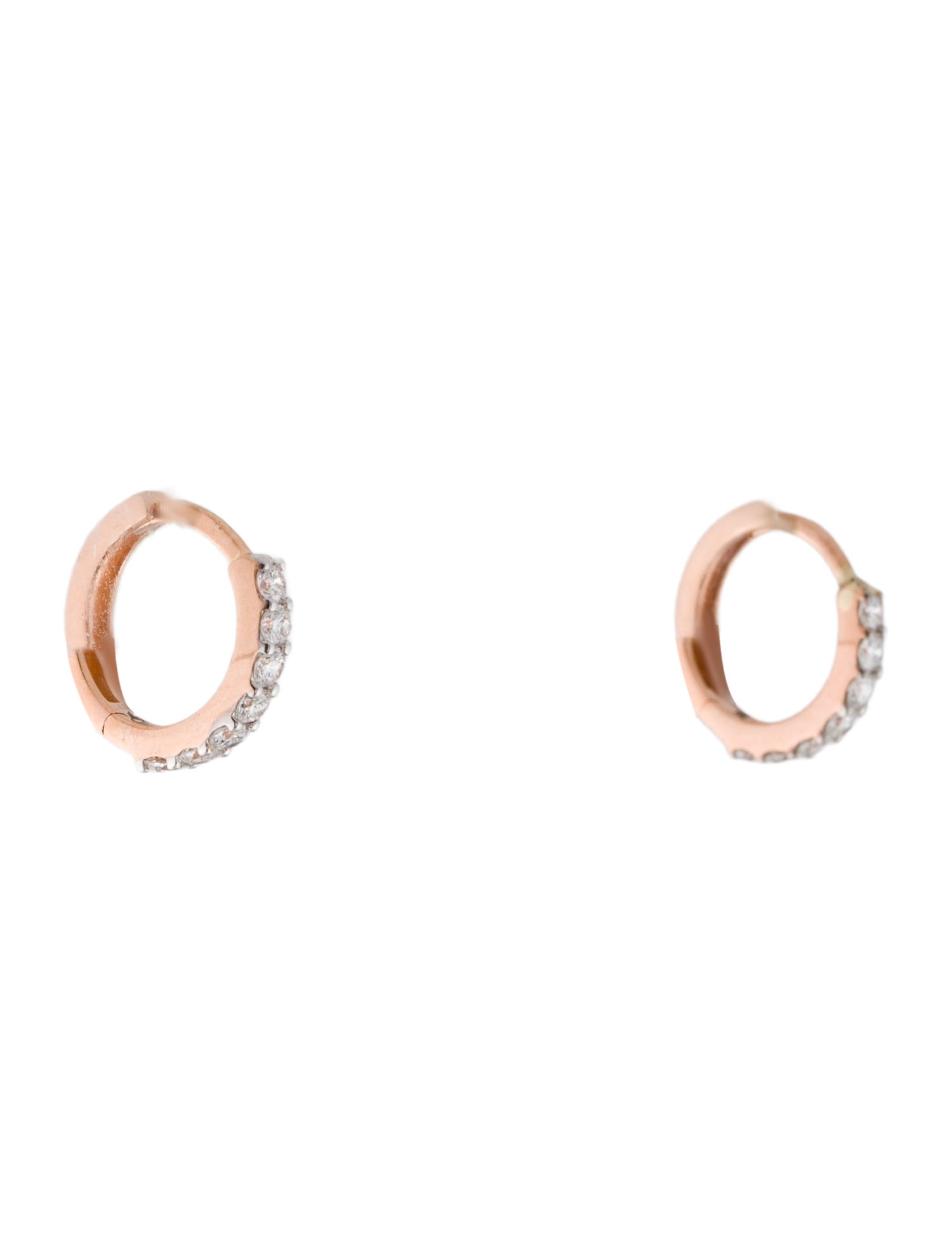 Earrings 14K Lab-Grown Diamond Huggie Earrings