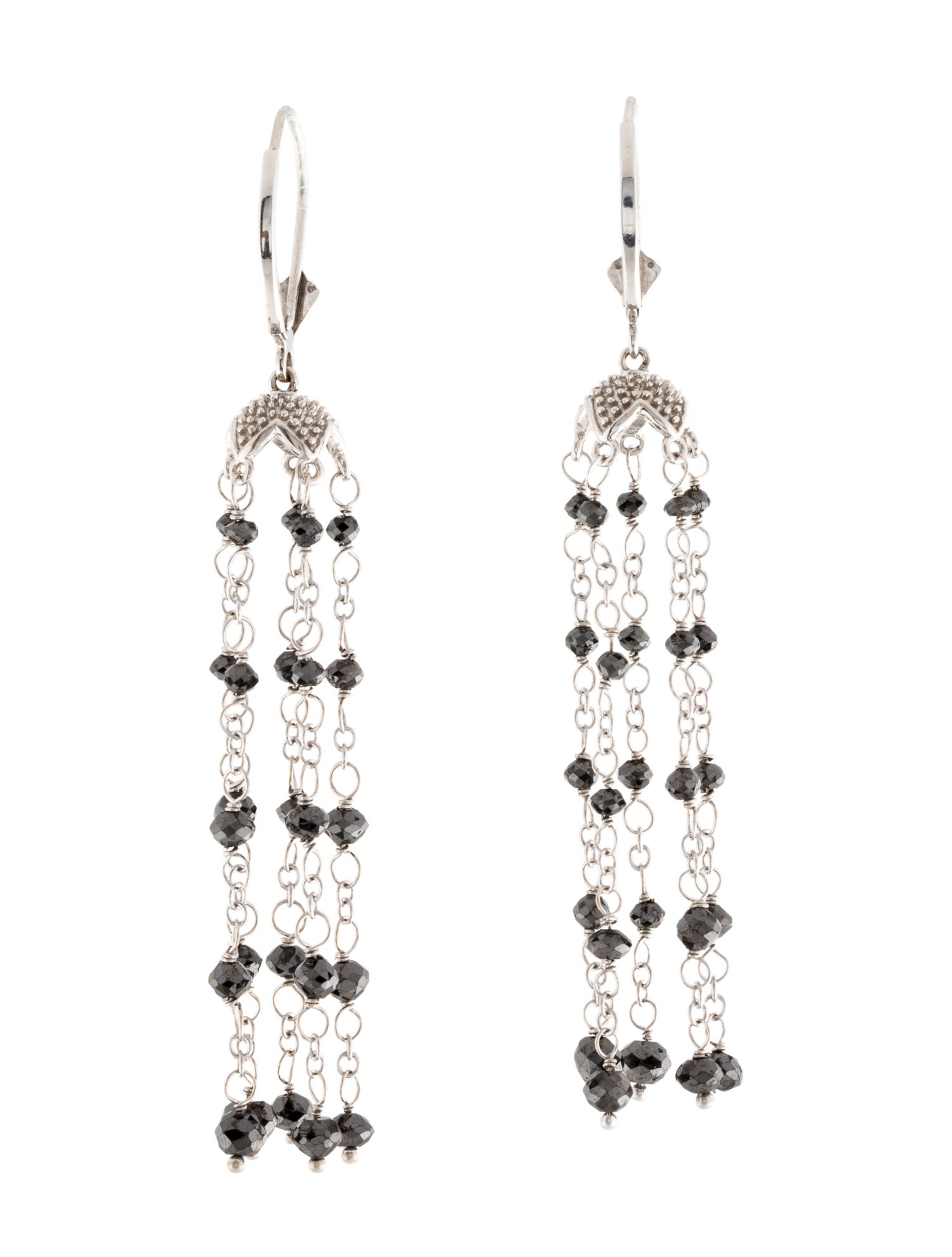 Earrings 18K Diamond Drop Earrings