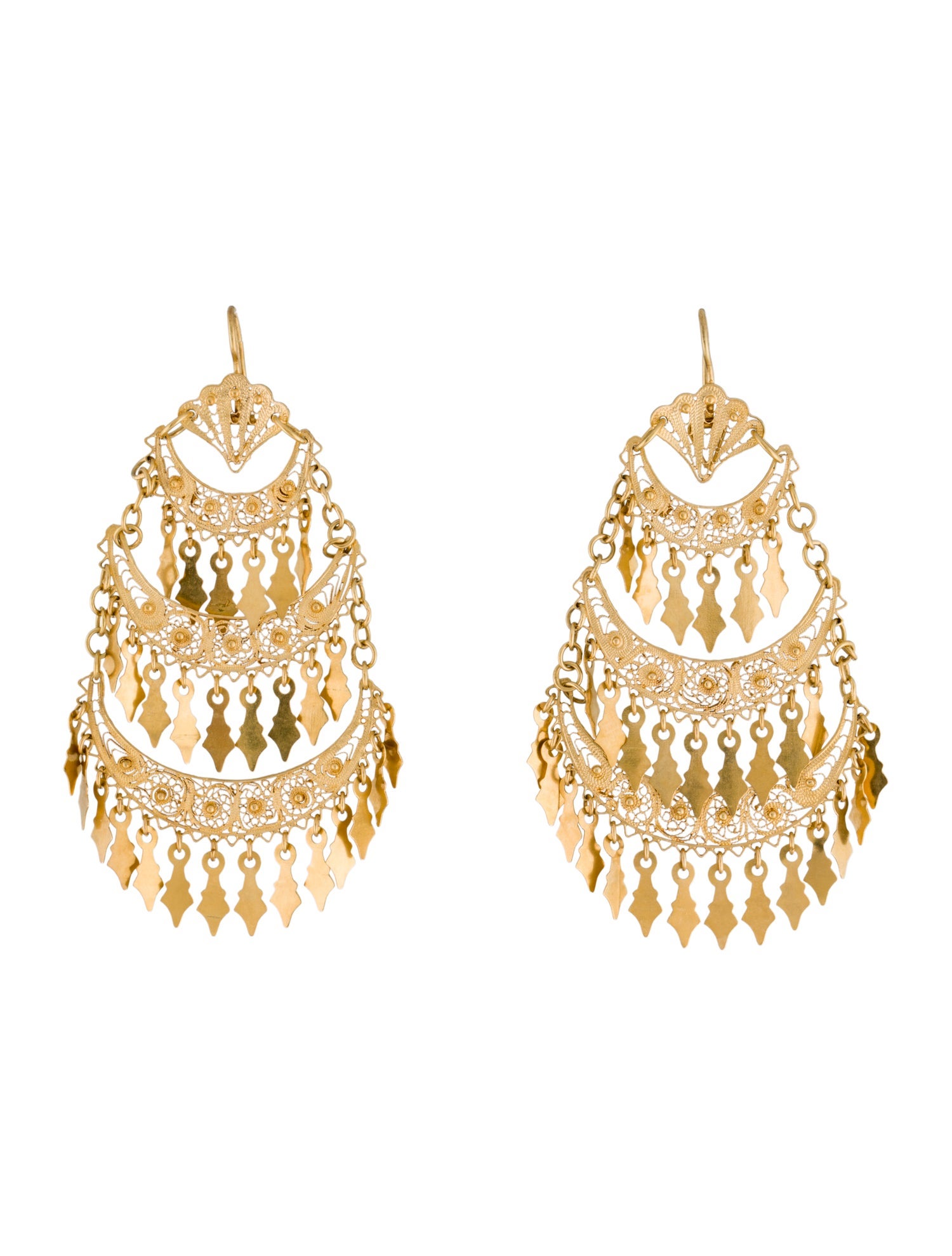 Earrings 18K Chandelier