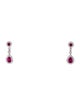 Earrings 18K Ruby & Diamond Drop Earrings