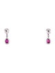 Earrings 18K Ruby & Diamond Drop Earrings