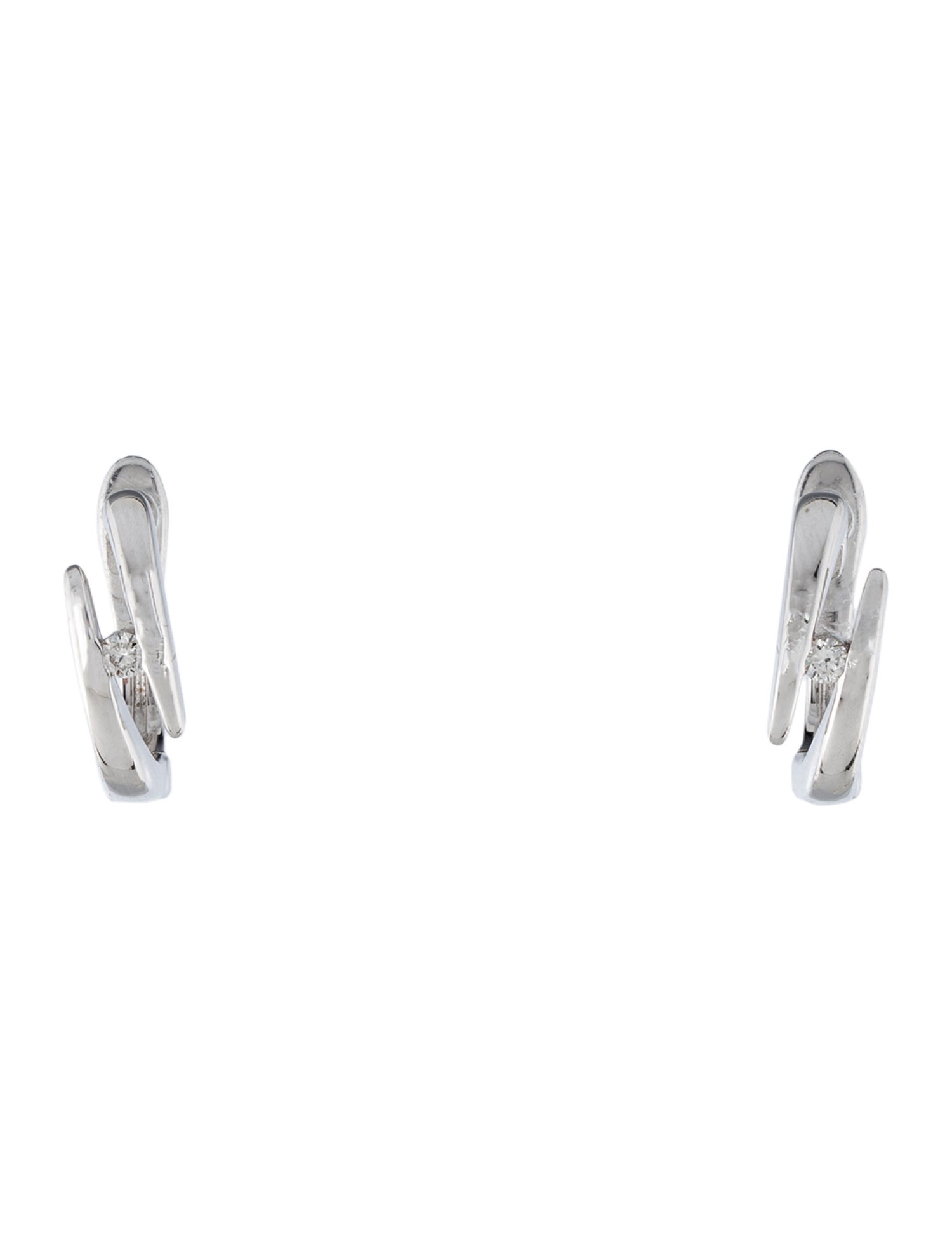Earrings 14K Diamond Huggie Earrings