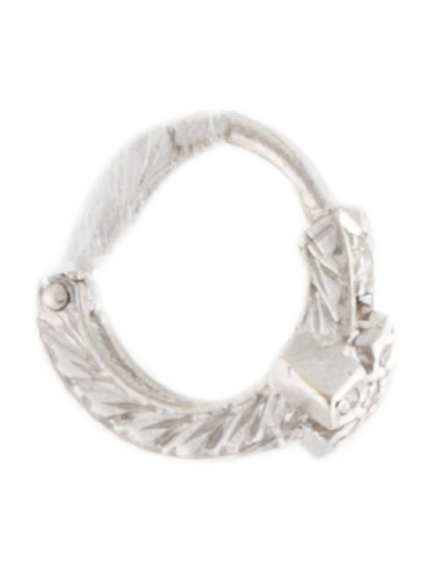 Earrings 18K Diamond Clover Single Huggie Earring