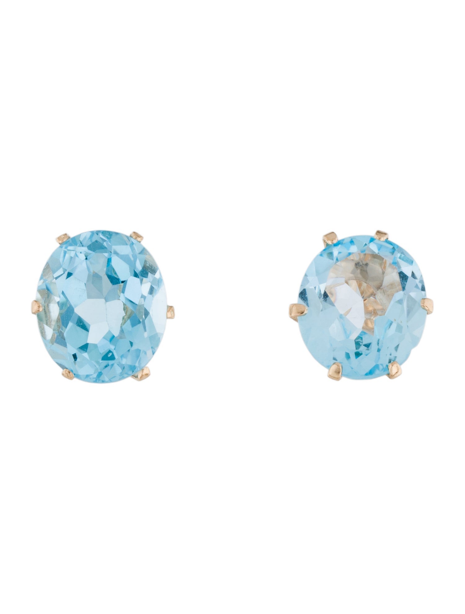 Earrings 14K 18.88ctw Topaz Stud Earrings