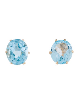 Earrings 14K 18.88ctw Topaz Stud Earrings