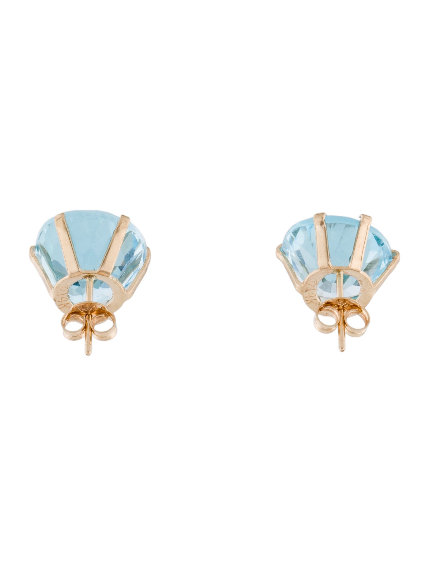 Earrings 14K 18.88ctw Topaz Stud Earrings