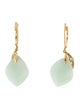 Earrings 14K Jadeite & Peridot Drop Earrings