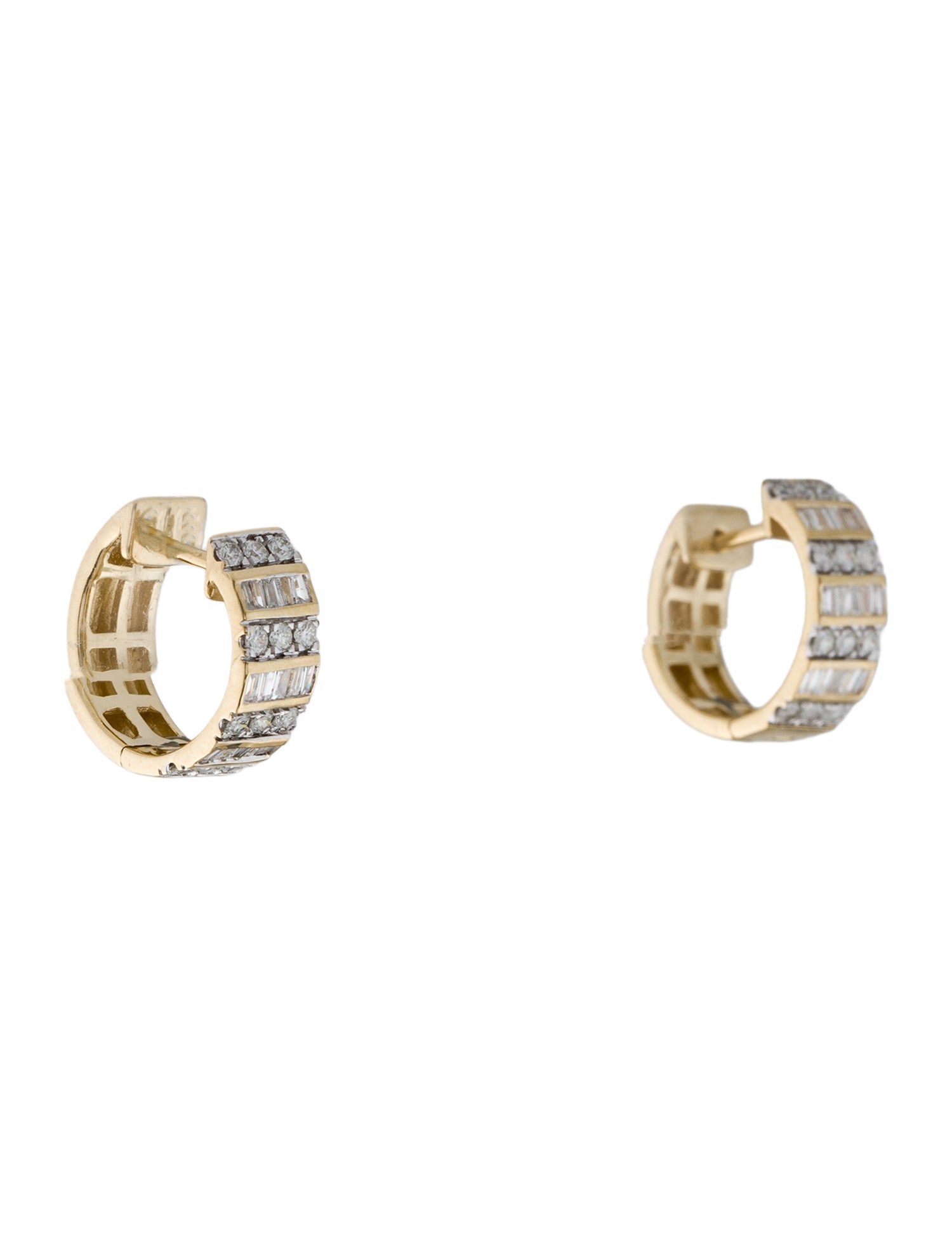 Earrings 14K Diamond Huggie