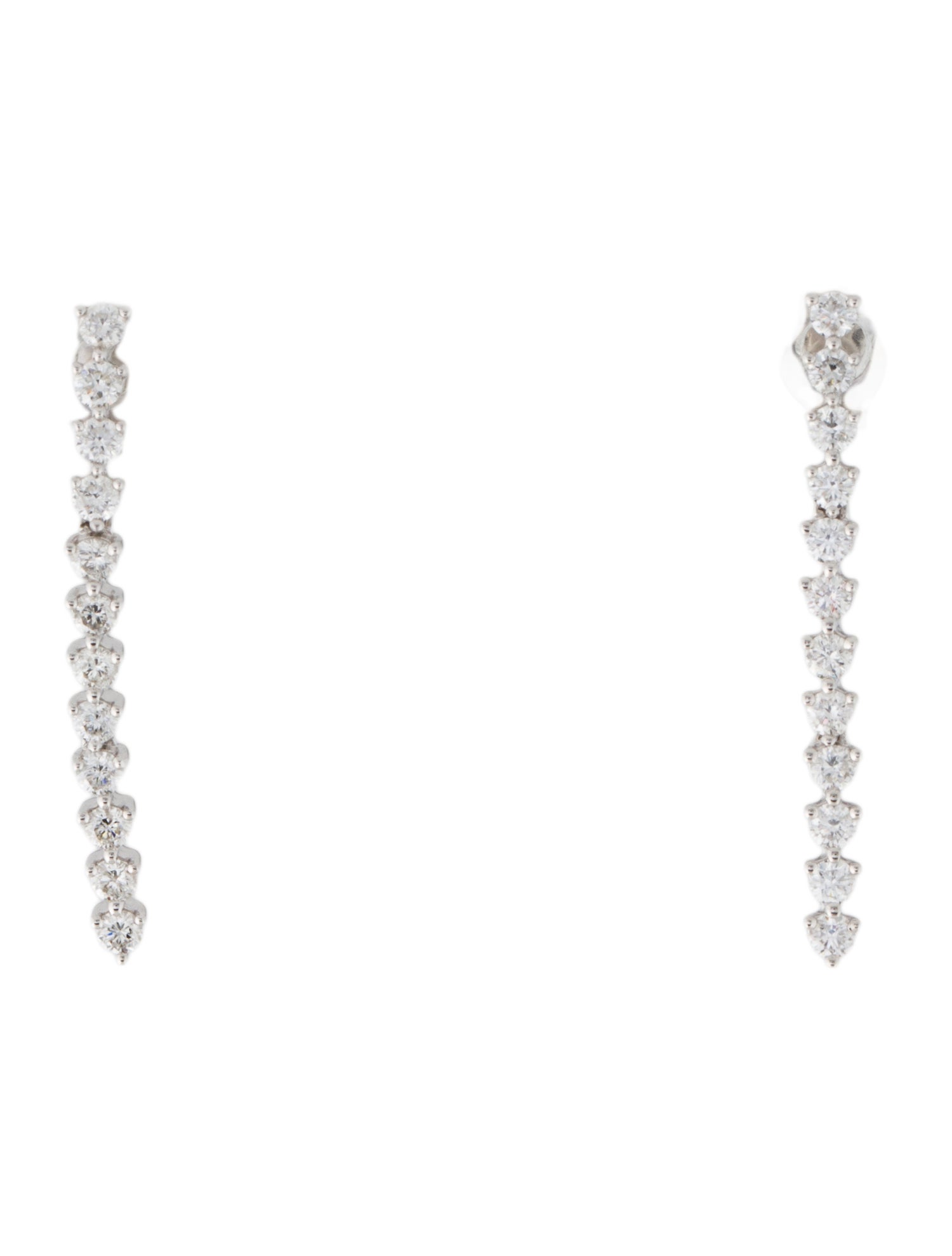 Earrings 14K Diamond Drop Earrings