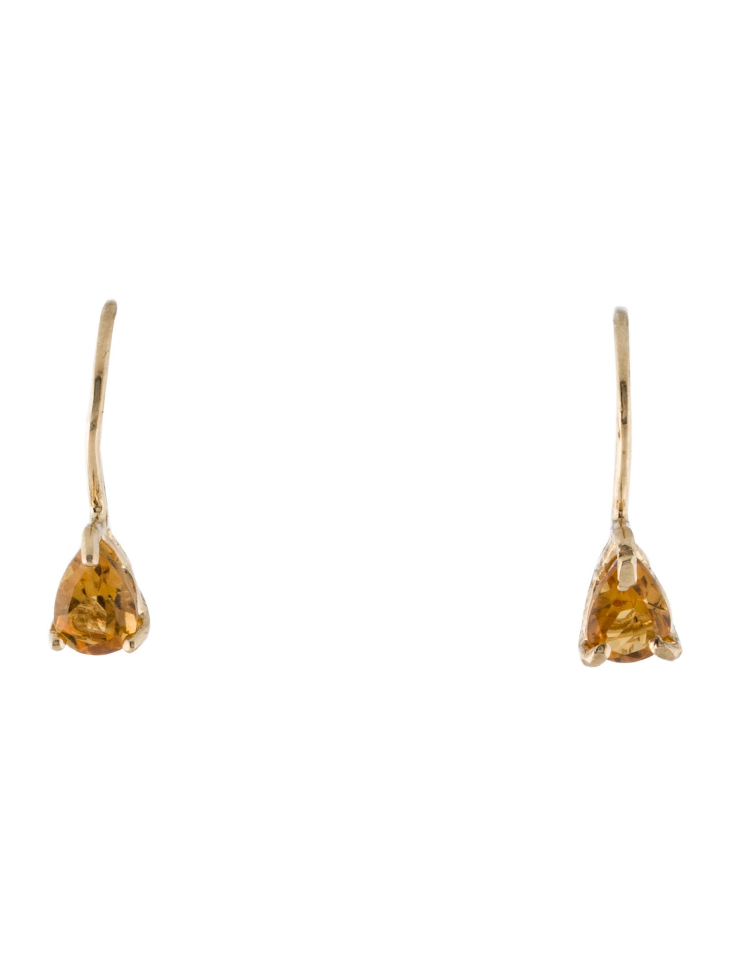 Earrings 14K Citrine Drop Earrings